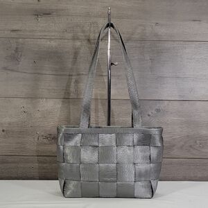 Harvery's Silver Seatbelt Bag